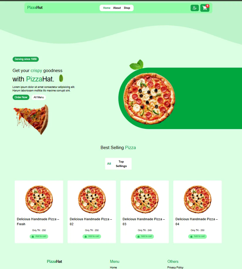 E-commerce Website with Admin Panel